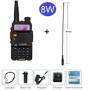 宝锋UV-5R 8W对讲机便携式CB火腿收音机业余10KM超高频甚高频扫描电台调频收发器UV5R UV 5R适用于狩猎