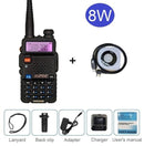 宝锋UV-5R 8W对讲机便携式CB火腿收音机业余10KM超高频甚高频扫描电台调频收发器UV5R UV 5R适用于狩猎