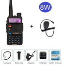 宝锋UV-5R 8W对讲机便携式CB火腿收音机业余10KM超高频甚高频扫描电台调频收发器UV5R UV 5R适用于狩猎