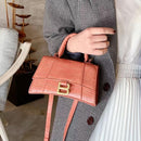 Designer Luxury Soft Top-Handle Tote Women Alligator Leather Hourglass Handbag Girl Brand B Metal Shoulder Messenger Bags Female