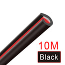 The Doorline Shield | U-Type Rubber Car Door Edge Protection Trim (5m, Red/Blue)