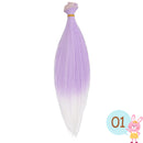 Cataleya Doll Bjd DIY High Temperature Fiber 1 Pcs 15cm * 100cm And 25*100cm Wig Gradually Color Hair Weaving