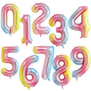 40英寸大号铝箔生日气球氦气数字气球0-9生日快乐婚庆派对装饰新生儿派对大型数字气球