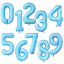 40英寸大号铝箔生日气球氦气数字气球0-9生日快乐婚庆派对装饰新生儿派对大型数字气球