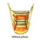 Portable Hammock Chair Canvas Bed Hammocks Garden Swing Hanging Leisure Lazy Rope Chair Swing Indoor Bedroom Seat Camping