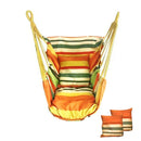 Portable Hammock Chair Canvas Bed Hammocks Garden Swing Hanging Leisure Lazy Rope Chair Swing Indoor Bedroom Seat Camping