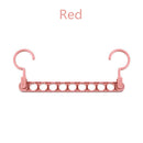 9 hole magic clothes hanger multi-function folding hanger rotating clothes hanger wardrobe drying clothes Hanger Home Organizer