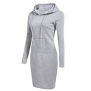 New Hoodie Women Dress Casual Hooded Pocket Long Sleeve Pullover  Sweatshirts Womens Fashion Hooded Autumn Winter Dropshipping