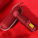 Five-holding sun umbrella sun protection UV folding umbrella female sunshade rain dual-use capsule compact portable pocket