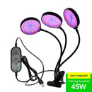 Full Spectrum Phytolamps DC5V USB LED Grow Light with Timer 15W 30W 45W 60W Desktop Clip Phyto Lamps for Plants Flowers Grow Box