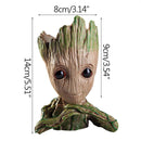Flower Pot Groot Multifunction Storage Crafts Garden Flower Pot Cute Shape Children'S Toy Pencil Case Flower Pot Flower