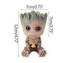 Flower Pot Groot Multifunction Storage Crafts Garden Flower Pot Cute Shape Children'S Toy Pencil Case Flower Pot Flower
