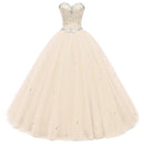 Real Picture Gorgeous Quinceanera Dresses 2020 Crystal Beads Debutante Ball Gown Prom Dresses Vestido De Quince Robe De Soiree