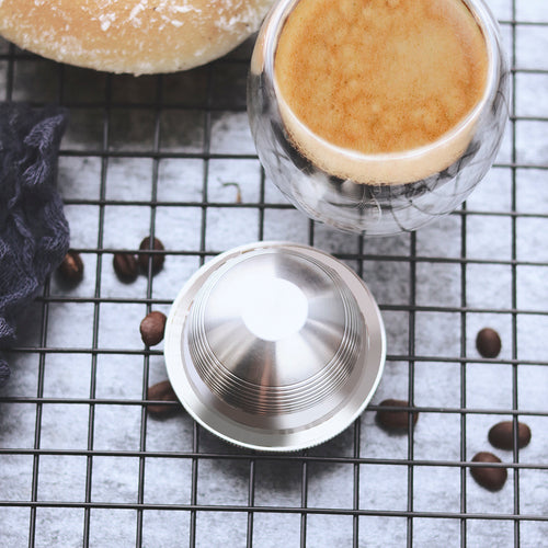 批发套装不锈钢可重复使用胶囊，兼容Nespresso Vertuo Vertuoline咖啡过滤器