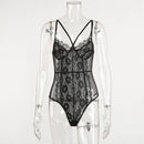 Floral Lace Bodysuit Women Bandage Bodysuit Ladies 2020 Sexy Bodysuit Mesh Bodysuit Summer Overalls