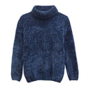 Spring 2019 new knitwear women's long-sleeved gold velvet Snowier high-necked loose-fitting sweater girl