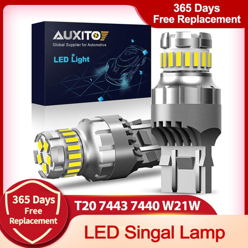 2颗T20 W21/5W 7443 7440 LED Canbus灯，适用于拉达卡丽娜格兰塔威斯塔日间行车灯，12V 6500K 白光超亮3030 4014 SMD