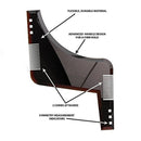 Men Beard Comb Hairdressing Beard Care Transparent Appearance Moustache Moulding Comb Shaping Styling Template ruler combs