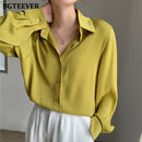 BGTEEVER 职业女士条纹女式衬衫上衣 全袖宽松女式衬衫 优雅春季 Blusas Mujer 2021