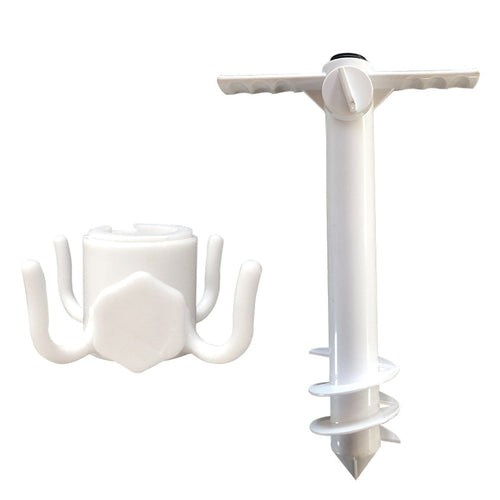 2pcs Beach Umbrella Sand Anchor Spike Sand Grabber Holder Parasol + Hanging Hook Camping Portable Outdoor Elements dropshipping