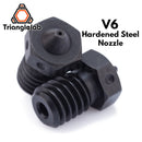Trianglelab 1PCS 优质 A2 硬化钢 V6 喷嘴，适用于 E3D HOTEND 打印 PEI、PEEK 或碳纤维长丝