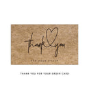 30 Pcs/pack Natural Kraft Paper Thank You For Your Order Card Handmade Custom Card For Small Business Gift Decoration Labels