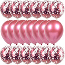 20pcs Gold Confetti Balloons Set Metallic Chrome ballon Birthday Party Wedding Decoration Anniversary Globos Baby Shower Balloon