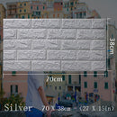 70x38厘米 3D墙贴 自粘泡沫砖房装饰 DIY 3D墙纸 墙面装饰 客厅儿童房墙贴