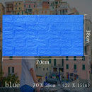70x38厘米 3D墙贴 自粘泡沫砖房装饰 DIY 3D墙纸 墙面装饰 客厅儿童房墙贴