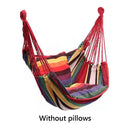 Hammock Portable Beach Chair Hanging Rope Chair Swing Chair Seat for Adults Kids Garden Hammock with Support Indoor Outdoor