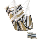 Hammock Portable Beach Chair Hanging Rope Chair Swing Chair Seat for Adults Kids Garden Hammock with Support Indoor Outdoor