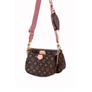 Famous Brand Designer 3-IN-1 Messenger Bag Satchel Leather Floar Crossbody Bag Handbag Tote Clutch New Shoulder Bag Classic Hobo