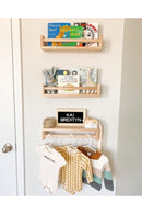 Children Bookshelf Bookcase Montessori  50 Cm 3PCS/SET High quality   Kids Room Library Furniture  Wood Unvarnished  Natural Baby Room  Wall  Nordic Solid Wall-mounted   Bedroom Living Room Decoration 2021 Trend