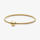 Charms 925 Sterling Solid Silver Bracelet Heart T-Bar Cuff Chain Sparkling Blue Disc Clasp Snake Chain Bracelet Women Jewelry