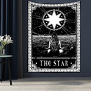 Tarot Card Tapestry Wall Hanging Astrology Divination Bedspread Beach Mat