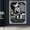 Tarot Card Tapestry Wall Hanging Astrology Divination Bedspread Beach Mat