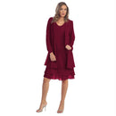 Fast Shipping Mother of The Bride Dresses 2021 Chiffon Plus Size Long Sleeve Wedding Party Gown robe de soirée de mariage платье