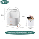 Transparent Cosmetic Storage Box Makeup Drawer Organizer Jewelry Nail Polish Make Up Container Desktop Beauty Storage Case