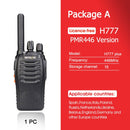 Retevis H777 Plus PMR 446 对讲机 1 或 2 个 PTT 对讲机 FRS H777 USB 便携式 PTT 双向无线电 用于狩猎
