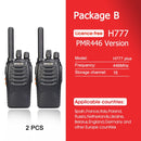 Retevis H777 Plus PMR 446 对讲机 1 或 2 个 PTT 对讲机 FRS H777 USB 便携式 PTT 双向无线电 用于狩猎