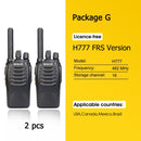 Retevis H777 Plus PMR 446 对讲机 1 或 2 个 PTT 对讲机 FRS H777 USB 便携式 PTT 双向无线电 用于狩猎