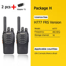 Retevis H777 Plus PMR 446 对讲机 1 或 2 个 PTT 对讲机 FRS H777 USB 便携式 PTT 双向无线电 用于狩猎