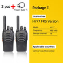 Retevis H777 Plus PMR 446 对讲机 1 或 2 个 PTT 对讲机 FRS H777 USB 便携式 PTT 双向无线电 用于狩猎
