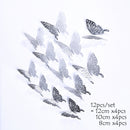 12Pcs 4D Hollow Butterfly Wall Sticker DIY Home Decoration Wall Stickers wedding Party Wedding Decors Butterfly Kids Room Decors