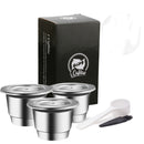 ICafilas SVIP Stainless Steel Coffee Capsule For Nespresso Reutilisable Inox Refillable Crema Espress Reusable Filter Pods