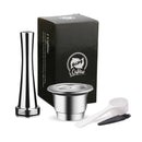 ICafilas SVIP Stainless Steel Coffee Capsule For Nespresso Reutilisable Inox Refillable Crema Espress Reusable Filter Pods