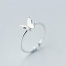 简约时尚银色羽毛海豚可调节戒指 精美首饰戒指 女士派对婚礼订婚礼物