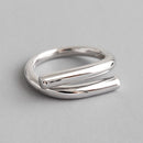 简约时尚银色羽毛海豚可调节戒指 精美首饰戒指 女士派对婚礼订婚礼物