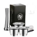 ICafilas SVIP Stainless Steel Coffee Capsule For Nespresso Reutilisable Inox Refillable Crema Espress Reusable Filter Pods