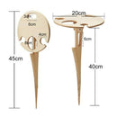 Outdoor Wine Table with Foldable Round Desktop Mini Wooden Picnic Table Easy To Carry Wine Rack Collapsible Racks Dropshipping